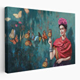 Ünlü Ressam ve Kelebekler Kanvas Tablo-5169