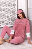 Fwn 3012 Peluş Welsoft Polar Kışlık Yumoş Kadın Pijama Takımı