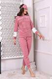 Fwn 3012 Peluş Welsoft Polar Kışlık Yumoş Kadın Pijama Takımı