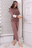 Fwn 3012 Peluş Welsoft Polar Kışlık Yumoş Kadın Pijama Takımı