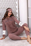 Fwn 3012 Peluş Welsoft Polar Kışlık Yumoş Kadın Pijama Takımı