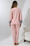 Fawn 3012 Peluş Welsoft Polar Kışlık Yumoş Kadın Pijama Takımı