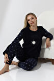 Fawn 5020 Peluş Welsoft Polar Kışlık Yumoş Kadın Pijama Takımı