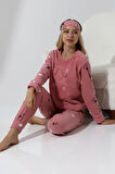 Fawn 5008 Peluş Welsoft Polar Kışlık Yumoş Kadın Pijama Takımı