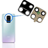 Xiaomi Uyumlu Redmi Note 9 Pro Arka Kamera Camı Lens Yapışkanlı
