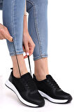 Wordex F3 Kalın Taban Günlük Kadın Fileli Yazlık Sneaker Spor Ayakkabı