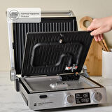 Karaca Compact Steel Pro Sear and Grill Inox 2007 Izgara ve Tost Makinesi