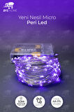 Dekoratif 7 Metre Yapay Yapraklı Tel Şeritli Sarmaşık + 10 Metre Peri Led
