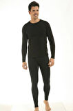 Erkek Siyah Uzun Kol Sıfır Yaka Termal Body 2006