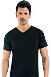 2009 Erkek Termal Içlik V Yaka Kısa Kol Atlet-fanila
