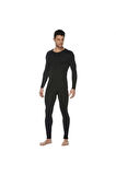 Erkek Siyah Termal Set Alt Üst Takım