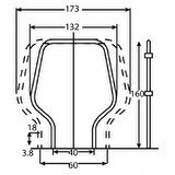 Kıça montaj roll bar Ekipman Destek Platformu Mevcut 57456