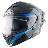 AXOR BRUTALE KRYPTIC FULL FACE PARLAK SİYAH MAVİ