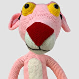 Uretti - Tuğba 9352 - El Yapımı Amigurumi Pembe Panter 55 cm - Pembe