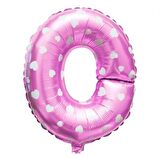 FOLYO BALON O HARF PEMBE KALPLİ 40CM