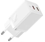 Baseus Gan5 Pro 40W Çift Type-C Girişli Şarj Cihazı İphone 12 13 14 15 Pro Max Şarj Başlık Akım Koruma