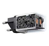 Baseus Gan5 Pro 40W Çift Type-C Girişli Şarj Cihazı İphone 12 13 14 15 Pro Max Şarj Başlık Akım Koruma
