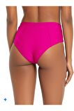 Pembe Süper Yüksek Bel Bikini Altı