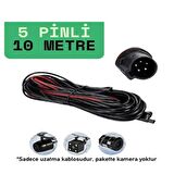 Araç Kamera Kablosu 10M. 5 Pin 2,5 mm 4 Boğum Araç Kamera Kablosu 10M.