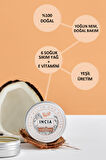 INCIA %100 Doğal Tüm Vücut İçin Butter Yoğun Nemlendirici Krem Hindistan Cevizli Organik Vegan 50 ml