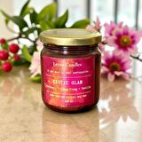 EXOTIC GLAM AMBER KAVANOZ SOYA MUM- PAÇULİ,YLANGYLANG -VANİLYA 