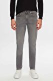 Ds Damat Slim Fit Gri Düz Boru Paça Denim Pantolon 6HCJ3ORT00102 6HCJ3ORT00102
