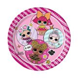 LML8556 Balonevi, L.O.L. Sürpriz, 8 adet Kağıt Tabak 23 cm