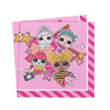 LML8594 Balonevi, LOL Sürpriz Kağıt Peçete 20 adet 33x33 cm