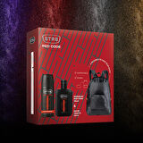 STR8 Red Code EDT Parfüm 100ml ve Deodorant 150ml ve Sırt Çantası Seti