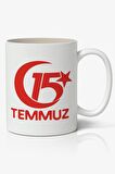 15 Temmuz Baskılı Kupa Bardak Baskılı Kahve Kupa Bardak-1