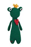 Amigurumi Organik Oyuncak-Uyku Arkadaşı Kurbağ-Örme Kurbağ-Örme Bebek