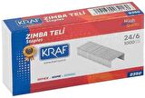 KRAF 235G No: 24/6 Beyaz Zımba Teli - 10 Kutu X 1000 Adet