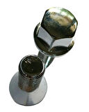 Bijon Krom Kaplı M12 x 1.25 Aa=17 mm Diş=28 Boy=56mm 5 Adet 