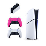Playstation 5 Slim Digital 825 GB + Şarj İstasyonu + 2. Pembe Dualsense İthalatçı Garantili