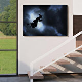 Süpürgede Uçan Cadı, Cadılar Bayramı Dekoratif Duvar Tablosu-5202