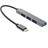 Anunnaki ype-c To Usb Hub 4 Port Çoklayıcı Macbook Ile Uyumlu Çoğaltıcı Type C To Usb Converter Hub