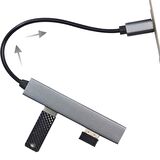Anunnaki ype-c To Usb Hub 4 Port Çoklayıcı Macbook Ile Uyumlu Çoğaltıcı Type C To Usb Converter Hub