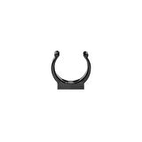 Plastic Support Clip, Ø19mm, Black