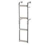 Foldable Ladder,Inox 316,for narr.transom,2+2 steps,90⁰