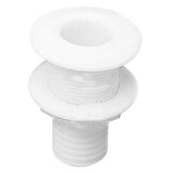 Thru-Hull w/Fl.Flange 1 1/2", w/Hose Barb Ø32mm,White