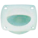 Finger Flush Pull, Ø44mm, 57x57mm, Plastic, Cream