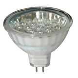 Ampül 12V, LED, MR16, G5.3, cool white - 10 SMDs,50x45mm