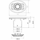 LALIZAS  CANYELEĞİ IŞIĞI YUVASI - 72349 IÇIN