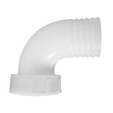 Thru-Hull 1 1/2" Elb. 90ºFemConn.f/Hose Ø40mm, White