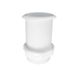 Thru-Hull Stand. Flange, Threaded 1", L.87mm, White