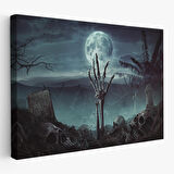 Mezardan Çıkan El, Mezarlıkta Dirilmiş El Dekoratif Duvar Tablosu-5205