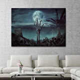 Mezardan Çıkan El, Mezarlıkta Dirilmiş El Dekoratif Duvar Tablosu-5205