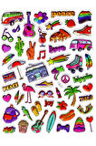 Sticker Kabartmalı Stiker Defter Planlayıcı Etiket (Ldd011)-24x19cm - Hippie Tatil