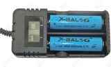 Dijital Ekranlı USB'li 16340-18650-26650-10440 Çiftli 1200mA Lityum PİL Şarj Cihazı HD/8991B