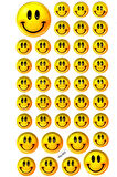 Sticker Kabartmalı Stiker Defter Planlayıcı Etiket (HQ003)-17x9 cm- Sarı Emoji